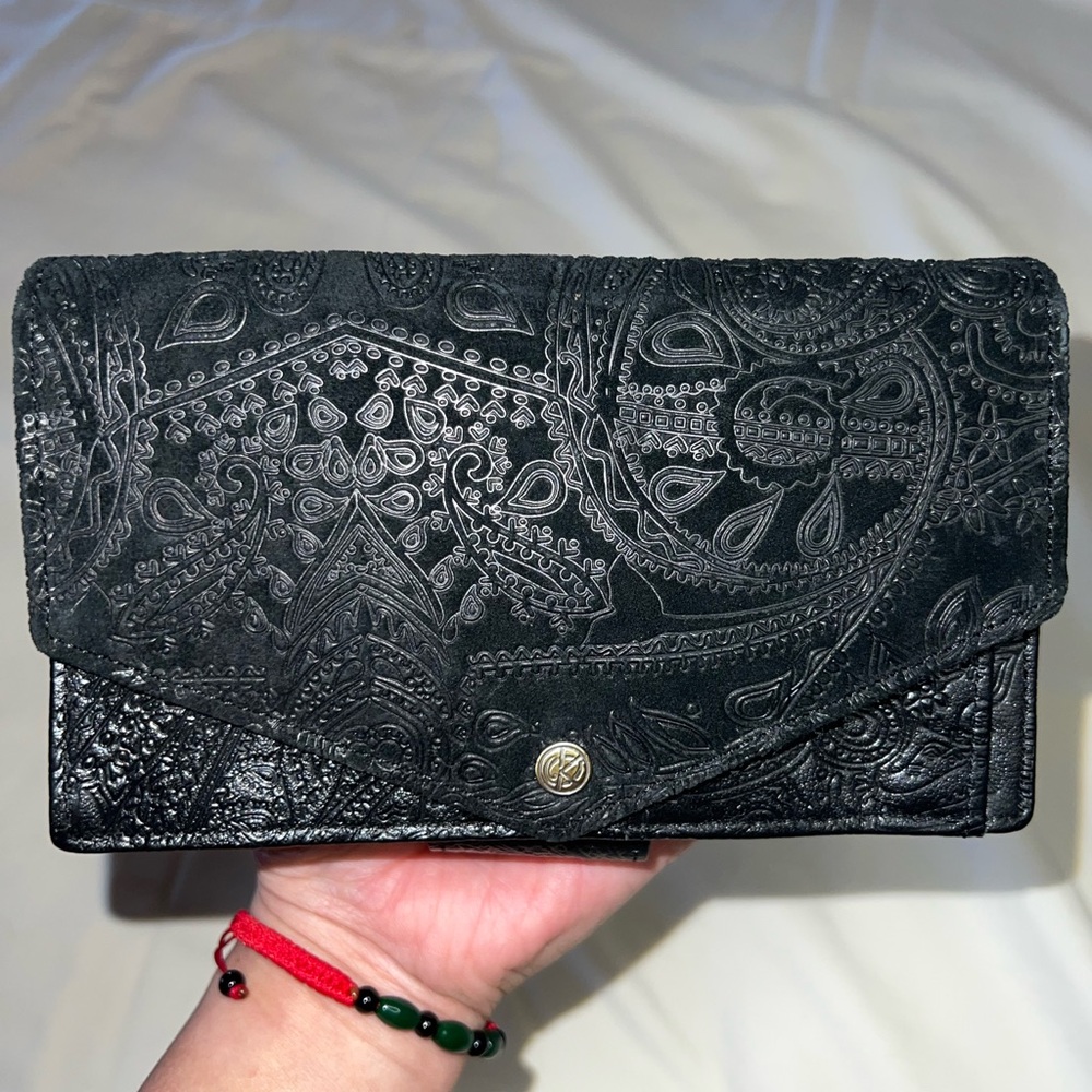 Elegant Black Embossed Wallet